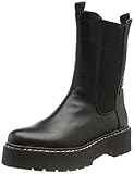 Tom Tailor Damen 2196416 Chelsea-Stiefel, Black, 39 EU