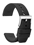 TStrap Silikon Uhrenarmband Schnellspanner - Soft Uhr Gummi Armband Herren Uhrband - Wasserdichtes Militär Uhrenband Ersatzarmband für Uhr und Smartwatch - 18mm 20mm 22