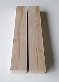 2 Kanthölzer Kernbuche massiv. 8x6cm stark,Hobelware, verschiedene Längen. Sondermaße auf Anfrage. (45cm lang)