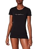 Emporio Armani Underwear Womens 163139 1P223 00020 T-Shirt, Black, L