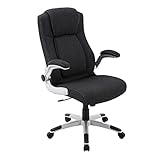 BÜROSTUHL Grey-Plus • Anthrazit/Silber • mit Drehfunktion und manuelle Höhenverstellung• Schaumstoffpolsterung • belastbar bis 130 kg