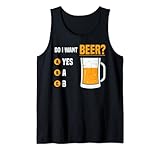 Möchte ich Bier Ja Lustige Mardi Gras St Patricks Day Party Tank Top