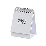 WHIO Yuui 2022 Mini Coil Desk Calendar Portable Schedule Simple Desktop Ornament for Home Living Room O