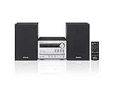 Panasonic SC-PM250B Micro HiFi(mit CD,UKW/DAB+, Bluetooth, USB, 20 Watt RMS) silb