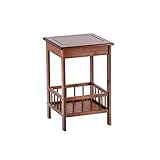 GYQYYGZ Couchtisch Antiker hölzerner Balkon-Couchtisch-Wohnzimmer-Schlafzimmer-Sofa-Beistelltisch-Nachttisch Wohnzimmertisch (Color : C)