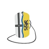 U24 Dog Tag Erkennungsmarke ID Tag an Kette Flagge Dormagen Alu 30 x 50