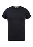 !Solid Herren T-Shirt Kurzarm Shirt 21103996, Größe:M, Farbe:Black (799000)