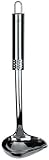 Fackelmann Soßenlöffel 30 cm OVALGRIFF, Küchenhelfer mit ergonomischem Griff, Suppenkelle aus Edelstahl (Farbe: Silber), Menge: 1 Stück