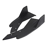 Auto Heckspoiler Heckflügel 2 STÜCKE Auto Anti-Scratch Heckschürze Lip Splitter Diffusor Lippe Für VW Für Golf MK5 MK6 CC Für P&assat Für Jetta Für Polo Für Scirocco (Farbe : Matte Black)