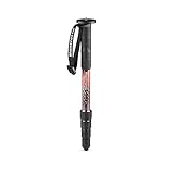 Manfrotto Element MII MMELMIIA5RD, leichtes Alu-Reise-Einbeinstativ, rot, 5 Segmente, Handgelenkschlaufe, Gummigriff, Drehverschlüsse, Traglast bis zu 15 kg, für Kompakt-, spiegellose und DSLR