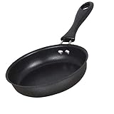 ZZABC 12cm Antihaftpfanne Schwarze Kleine Eisen Bratpfanne Runde Eier Pan Ei Fry Pfanne Pfanne kratzfest Küche Kochg