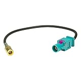 tomzz Audio 1500-053 Fakra (M) Antennenadapter Stecker auf SMB (F) Kupplung kompatibel mit DAB+ Blaupunkt Pioneer Sony Kenwood Alpine JVC