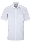 OLYMP Luxor Comfort fit Hemd Halbarm New Kent Kragen Popeline weiß Größe 39
