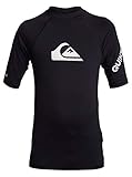 Quiksilver Jungen All Time Rash Guard Shirt, Schwarz, S EU
