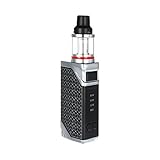 DrafTor E Zigarette Starter Set, 80W E Zigarette Zinklegierung Box Mod mit 2ml Verdampfer Tank, 2200mah Batterie USB, Ohne Nikotin(Schwarz)