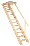 OMAN Raumspartreppen 'Classic' - Gerade Treppe aus Holz (300 x 80)