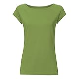 FellHerz Damen T-Shirt grün, Bio & Fair aus 100% Bio-Baumwolle und unter fairen Bedingungen hergestellt, nachhaltig, vegan, ökologisch, alternativ, natürlich, vielseitig (M)