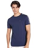 Tommy Hilfiger Herren Rn Tee Ss T-Shirt, Blau (Navy Blazer 416), Large (Herstellergröße: LG)