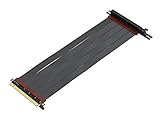 LINKUP - Ultra PCIe 4.0 X16 Riser-Kabel [RTX3090 RX6900XT x570 B550 Z590 Getestet] Geschirmte Vertikale Gaming-PCI-Express-Gen4-Montage┃Linksgewinkelte Buchse {28cm} 3.0 Gen3-Kompatib