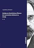 Laurentius, H: Katalog von Gewächshaus-Pflanzen der L