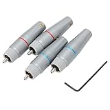 Lazmin112 Cinch-Audiostecker, A200（R） Cinch-Audiostecker HiFi, 4-lagig Plattierter Reinkupferleiter C