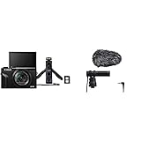 Canon PowerShot Kamera G7X Mark III Vlogging Kit Premium inkl. Griffstativ + Fernsteuerung + 64 GB SD Karte, schwarz & Stereomikrofon DM-E100