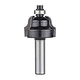 SpeTool 8mm Schaft Roman Ogee Router Bit, Doppelflöte Festes Hartmetall Kantenformung Fräserfräser für die DIY-Holzbearbeitung (Schnitt 25 mm x 16,3 mm)