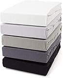 Topper Spannbettlaken Zestri Betttuch Petrol 140x200 bis 160x200 cm Spannbetttuch - Steghöhe 10 cm Stoffgewicht 160g/m² - Baumwolle Matratzenbezug Wasserb