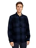 TOM TAILOR Herren 1028685 Regular Fit Check Hemd, 28429-Navy Shades Big Twill, XL