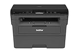 Brother DCP-L2510D Kompaktes 3-in-1 S/W-Multifunktionsgerät (30 Seiten/Min., Drucken, Scannen, Kopieren, A4, echte 1.200x1.200 dpi, Duplexdruck, 250 Blatt Papierkassette, USB 2.0),dunkelgrau/schw