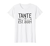 Damen Tante 2021 Patentante Werdende Tante T-S