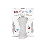 Prym 612415 Love Sortimentsbox Blüte leer Sortierkasten, Kunststoff, transparent, 10