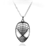 Kreative Persönlichkeit Europäischer Und Amerikanischer Filmschmuck Altsilber Spiderman Maske Logo Legierung Trend Schmuck Anhänger Halsk