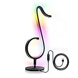 UOEIDOSB Nachtlicht RGB Symphonie-Tischlampe Fernbedienung Sinfonie-Musiknote Light Car Desktop Nachtlicht for Home B