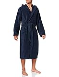 Schiesser Herren mit Kapuze Bademantel, Blau (815-navy), L EU