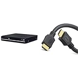 Denver DVH-7787 DVD-Player, Schwarz & conecto HDMI Kabel HIGH Speed mit Ethernet (vergoldete Stecker, 4K, Ultra-HD, Full HD 1080p, 3D) 1,5m schw