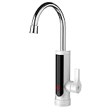 Digitaler Instant-Wasserhahn, schnelles Aufheizen in 3 Sekunden, intelligente Temperaturregelung, empfindlicher Keramikventilkern, Wasser- und Stromisolierung