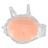 Gefälschter schwangerer Bauch, Silikon künstlicher schwangerer Bauch 2/3 Monate Bauch gefälschter Bauch mit Riemen für Erwachsene Film Prop Cosplay Halloween Kostüme(Hautfarbe)