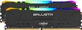Crucial Ballistix BL2K8G32C16U4BL RGB, 3200 MHz, DDR4, DRAM, Desktop Gaming Speicher Kit, 16GB (8GBx2), CL16, Schw