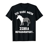 Zebra Defragmentiert T-Shirt Lustig Informatiker ITler Nerd T-S
