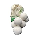 8-Natur - TÜV getestete Trocknerbälle für Wäschetrockner und Daunenjacken Schadstoff frei und tierfreundlich. Trockner Bälle aus 100% Reiner Schafwolle. Wool Dryer Balls für D