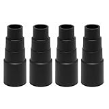 NC 4 Stück Universal Staubsauger Schlauch Adapter - 4 Knoten 21mm - 35mm Absaugschlauch Adapter für Kärcher für Bosch für Verschiedene Staubsammler/Schleifer/Staubsaug