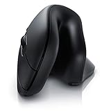 CSL - Vertikale Maus kabellos - optische Ausführung - Wireless Funkmaus - Vertical Mouse - ergonomisches Design - Vorbeugung gegen Mausarm Tennisarm - armschonend - PC und MAC