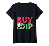 Damen Kaufen Sie das Dip Stock Market Design für Lagerhalter T-Shirt mit V