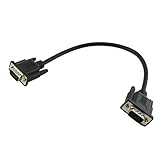 SENZHILINLIGHT Hochauflösendes 15Pin VGA D-Sub DB15 kurzes Videokabelkabel Stecker auf Stecker für die Überwachung von 30cm Videokab