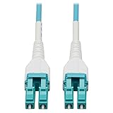 Tripp Lite Glasfaserkabel 100 GbE, 30 m, Multimode-Faser, Duplex 50/125 OM4 LC/LC, LSZH, gepanzertes Aqua (N821-100M-AQ-AR)