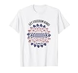 Let Freedom Ring Patriotische amerikanische Batikherzen Retro T-S