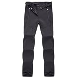 KAYEWWEST Damen Wanderhose Outdoor Sports Fleecehose Berg Ski Trekking wasserdichte Hose,1,