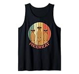 Erdmännchen Mongoose Kalahari Wüste Sonnenuntergang Safari Afrika Tank Top