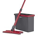 MAXXMEE Wischmopp mit Auswring-System X-Twist | Bodenwischer mit 5L Wischeimer, 360° drehbares Wischkopfgelenk | Inkl. 2 Mikrofaser-Wischtü